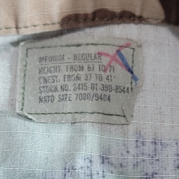 US Army Issued Shirt Jacket Woodland Camo Combat Pattern Med-Reg 37" 41" Chest - Picture 2 of 6